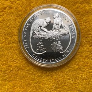 Year of the Monkey, 1 Troy ounce .Silver